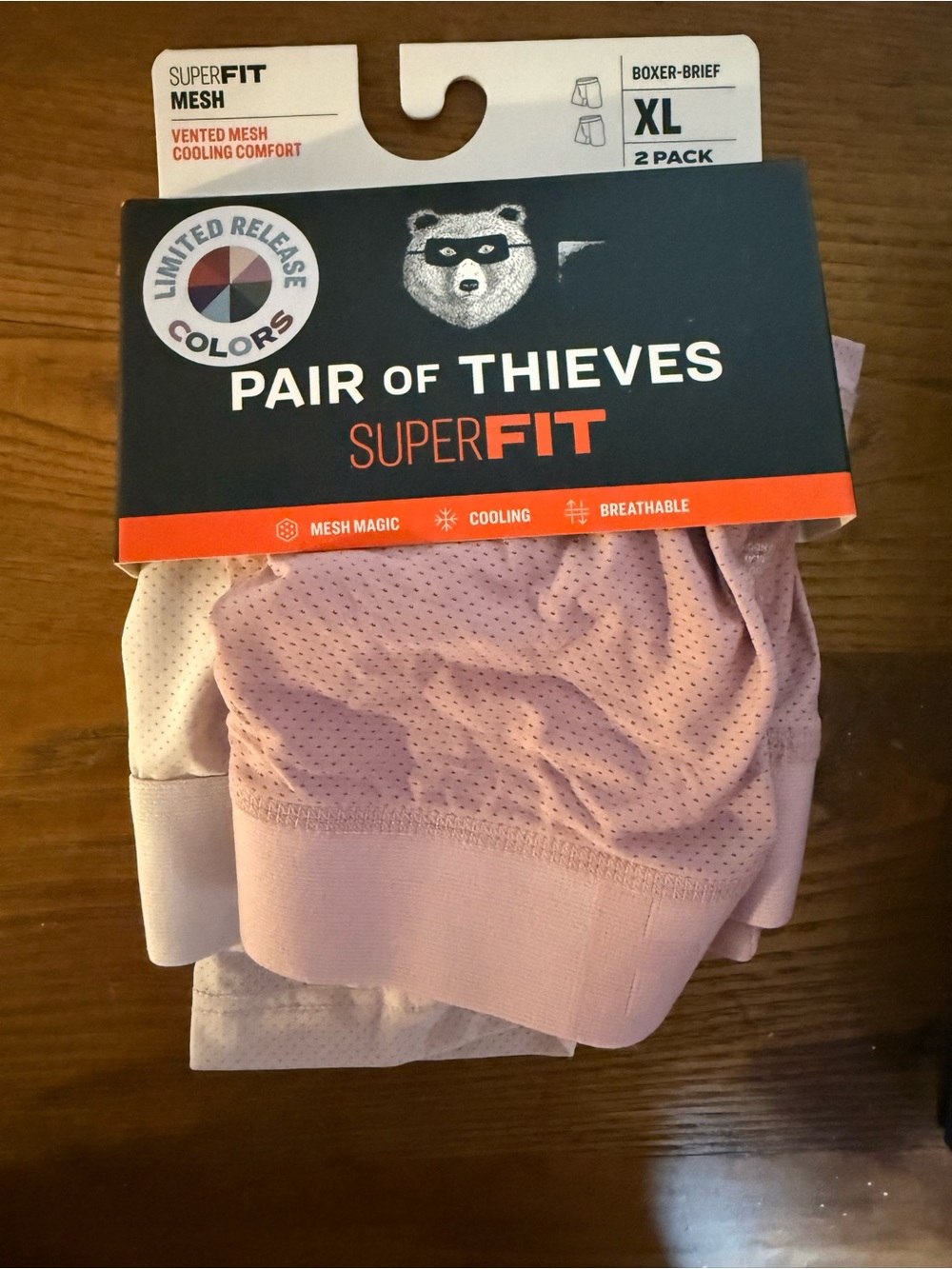 PAIR of THIEVES SUPERFIT BOXER-BRIEF
XL 2 PACK Limited Release Colors